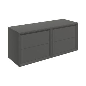 Moods Stream Matt Clay 1200 Wall Mounted Vanity Unit and Worktop
