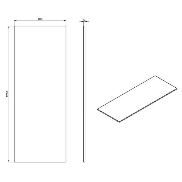 Moods Stream Matt Clay 1200 Wall Mounted Vanity Unit and Worktop #4