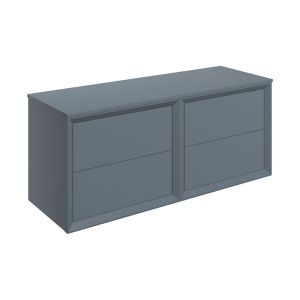 Moods Stream Matt Storm Blue 1200 Wall Mounted Vanity Unit and Worktop