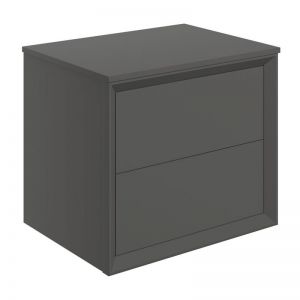 Moods Stream Matt Clay 600 Wall Mounted Vanity Unit and Worktop