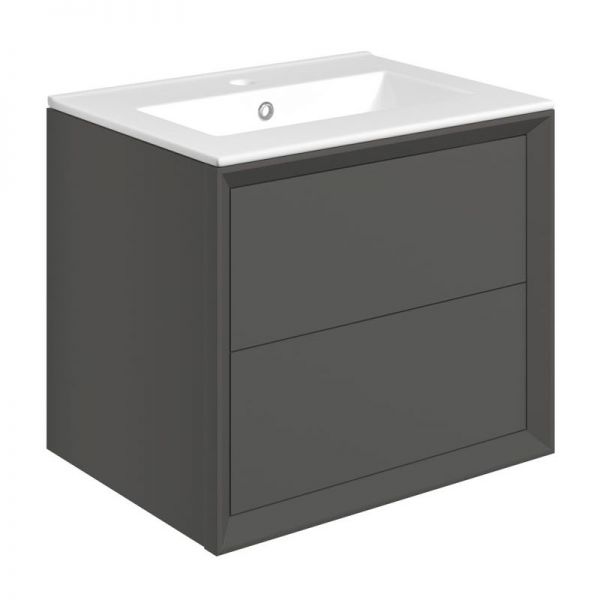 Moods Stream Matt Clay 600 Wall Mounted Vanity Unit and Basin