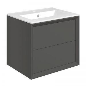 Moods Stream Matt Clay 600 Wall Mounted Vanity Unit and Basin
