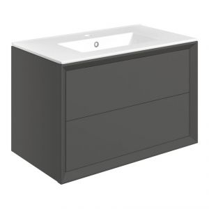 Moods Stream Matt Clay 800 Wall Mounted Vanity Unit and Basin