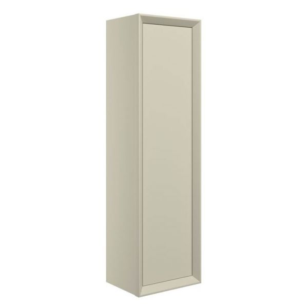 Moods Stream Matt Cotton Wall Hung Tall Bathroom Storage Unit