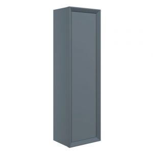 Moods Stream Matt Storm Blue Wall Hung Tall Bathroom Storage Unit