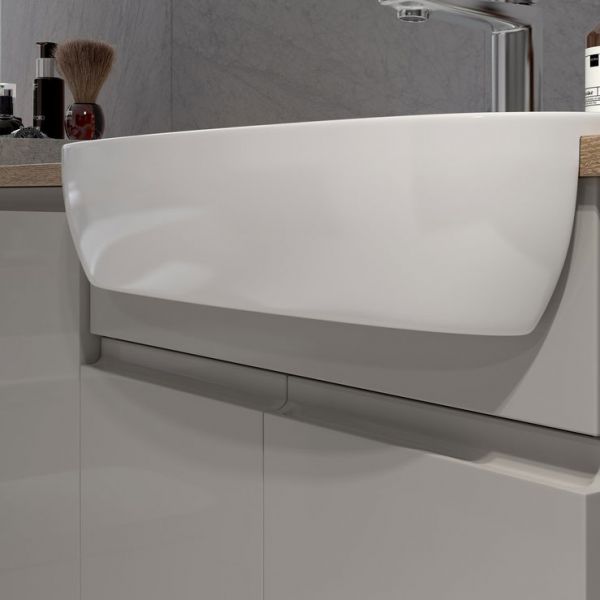 Moods Wembury White Gloss 1242mm Basin and WC Unit Pack RH #3