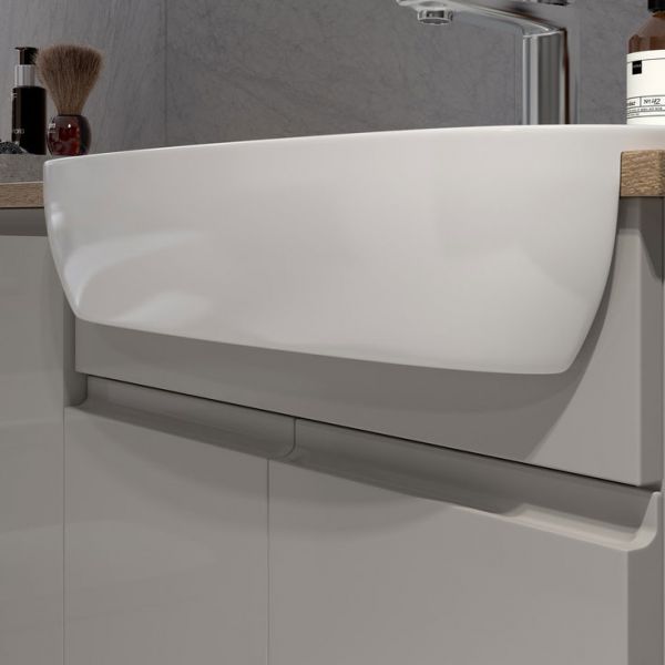 Moods Wembury Pearl Grey 1542mm Basin and WC Unit Pack RH #3