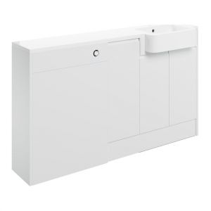 Moods Wembury White Gloss 1542mm Basin and WC Unit Pack RH