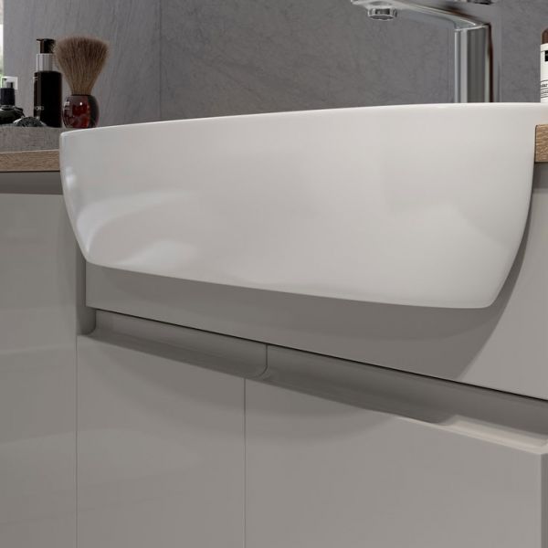 Moods Wembury White Gloss 1542mm Basin, Drawer and WC Unit Pack LH #3