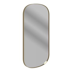 Moods Zeal 800 x 400 Oblong Mirror Brushed Bronze