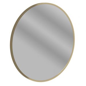 Moods Zeal 500mm Round Mirror Brushed Bronze
