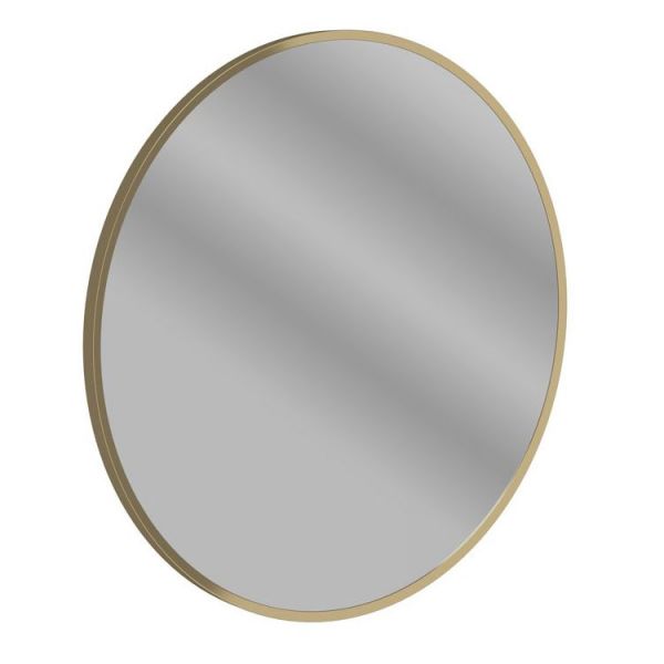 Moods Zeal 600mm Round Mirror Brushed Bronze