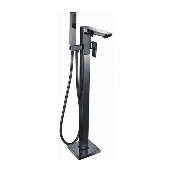 Apex Muro Black Floor Standing Bath Shower Mixer Tap