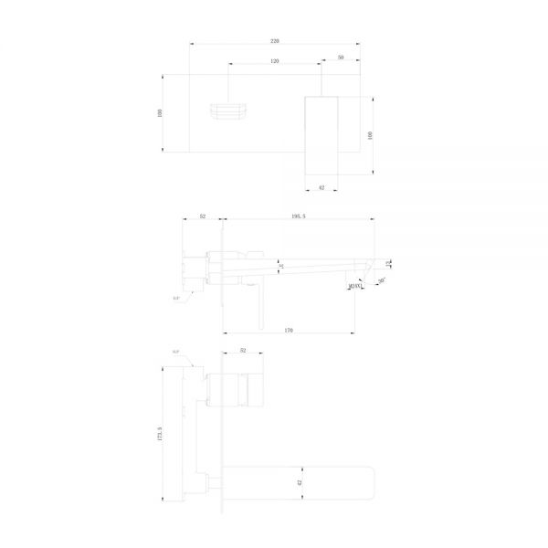 Apex Muro Brass Bath Filler Tap #2
