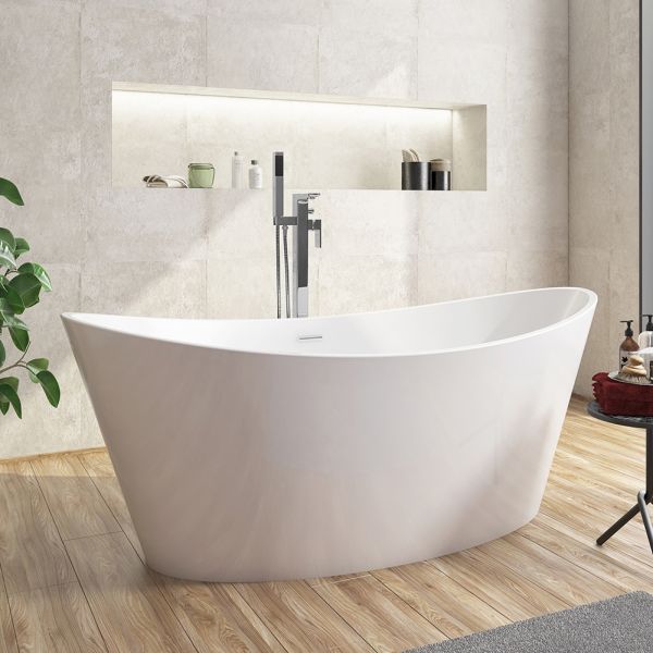 Apex Muro Chrome Floor Standing Bath Shower Mixer Tap #2