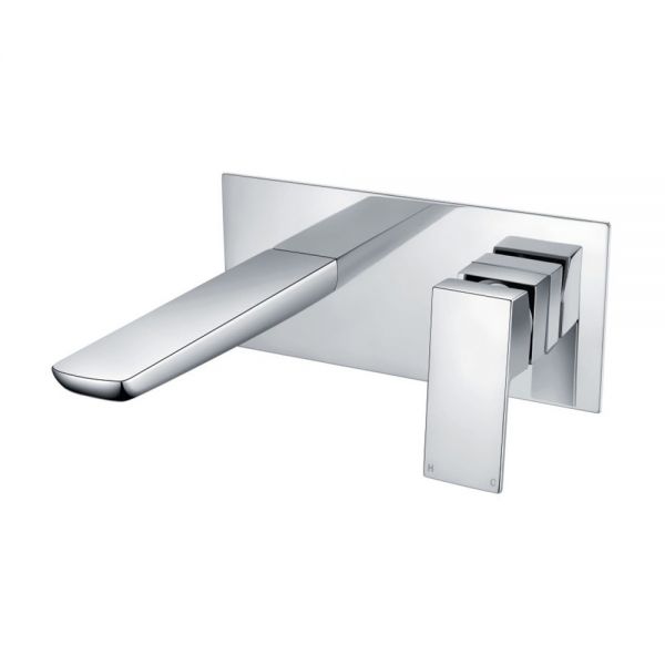 Apex Muro Chrome Wall Mounted Basin Mixer Tap