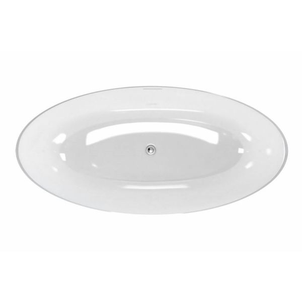 Clearwater Lacrima Natural Stone Double Ended Freestanding Bath 1690 x 800mm #2