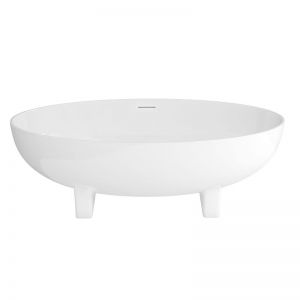 Clearwater Lacrima Natural Stone Double Ended Freestanding Bath 1690 x 800mm