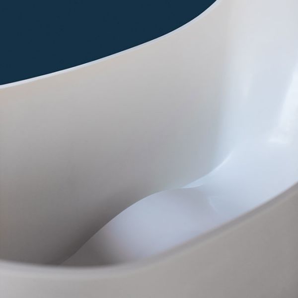 Clearwater Nebbia Natural Stone Freestanding Slipper Bath 1600 x 800mm #5