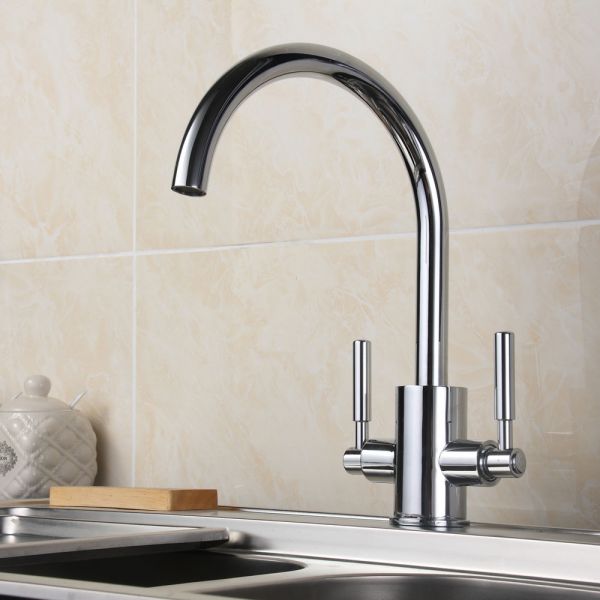 JTP Newbury Chrome Swivel Kitchen Mixer Tap #4
