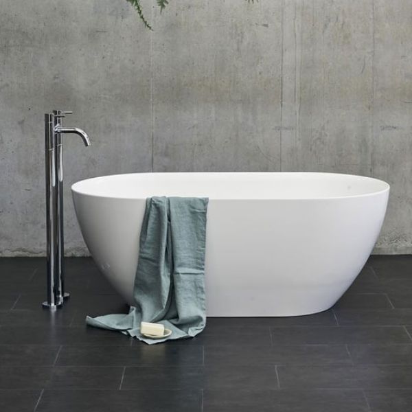 Clearwater Formoso Petite Gloss White Double Ended Freestanding Bath 1500 x 800mm #3