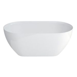 Clearwater Formoso Petite Gloss White Double Ended Freestanding Bath 1500 x 800mm