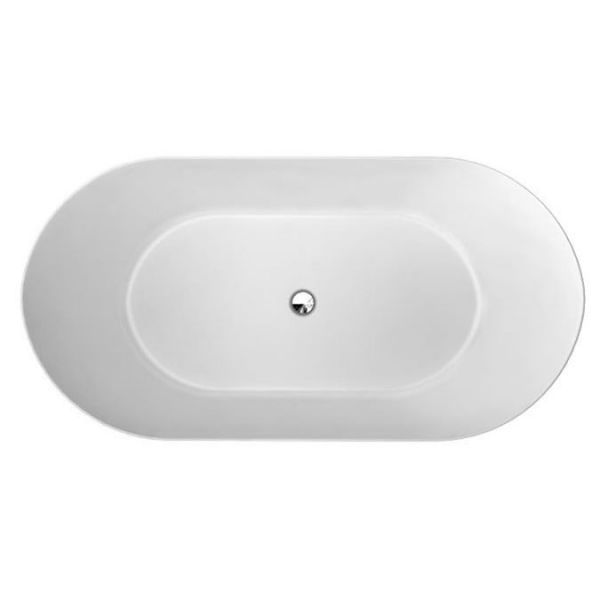 Clearwater Formoso Petite Matt White Double Ended Freestanding Bath 1500 x 800mm #2