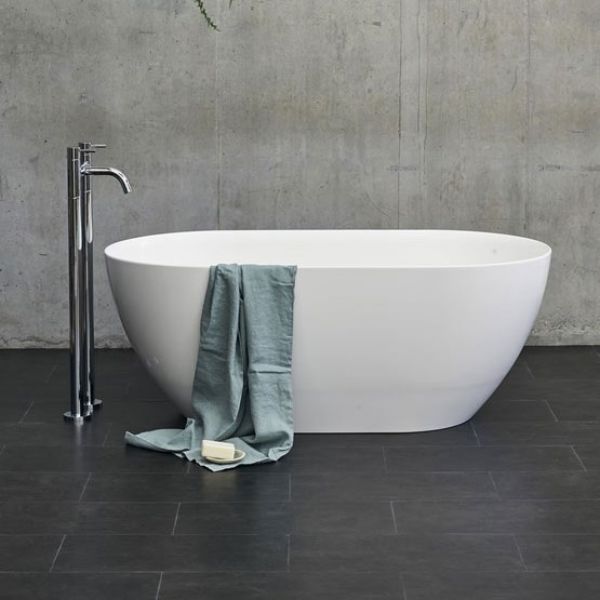 Clearwater Formoso Petite Matt White Double Ended Freestanding Bath 1500 x 800mm #3