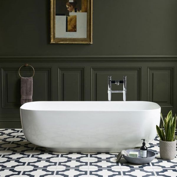 Clearwater Uno ClearStone Double Ended Freestanding Bath 1550 x 725mm #2