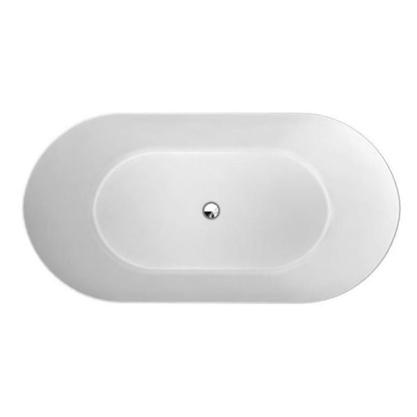 Clearwater Formoso Grande Gloss White Double Ended Freestanding Bath 1690 x 800mm #2