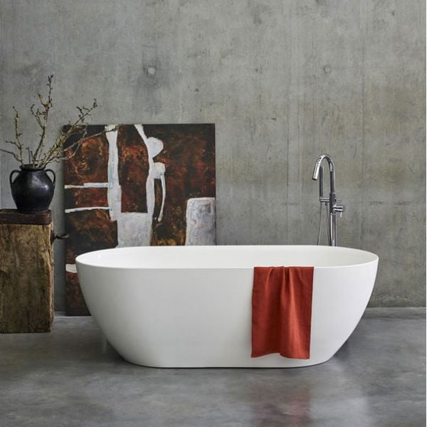 Clearwater Formoso Grande Gloss White Double Ended Freestanding Bath 1690 x 800mm #4