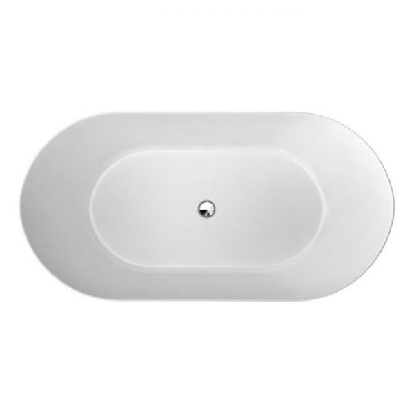 Clearwater Formoso Grande Matt White Double Ended Freestanding Bath 1690 x 800mm #2