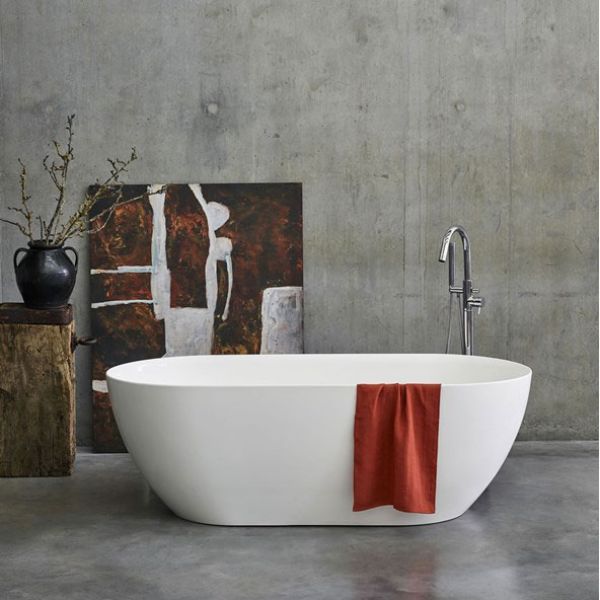 Clearwater Formoso Grande Matt White Double Ended Freestanding Bath 1690 x 800mm #4