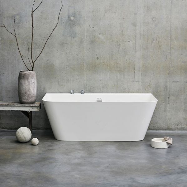 Clearwater Patinato Petite ClearStone Double Ended Back To Wall Bath 1525 x 800mm #4
