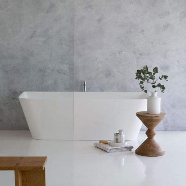 Clearwater Patinato Grande ClearStone Double Ended Back To Wall Bath 1690 x 800mm #2