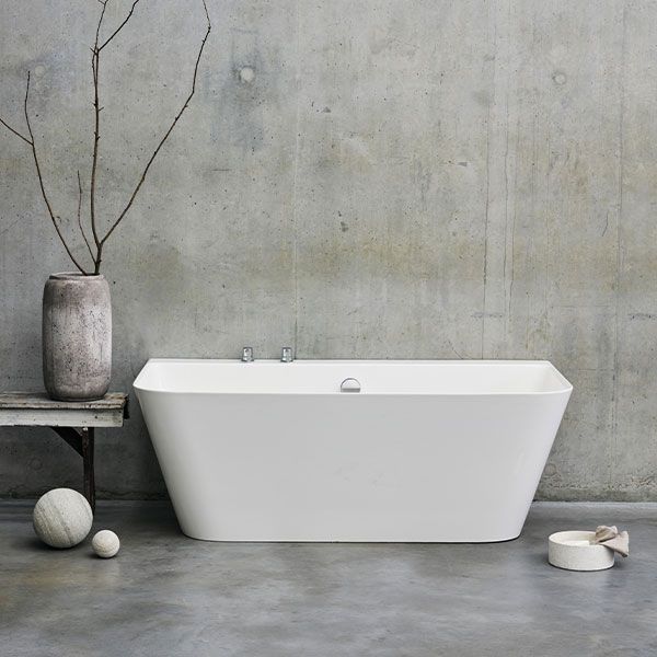 Clearwater Patinato Grande ClearStone Double Ended Back To Wall Bath 1690 x 800mm #4
