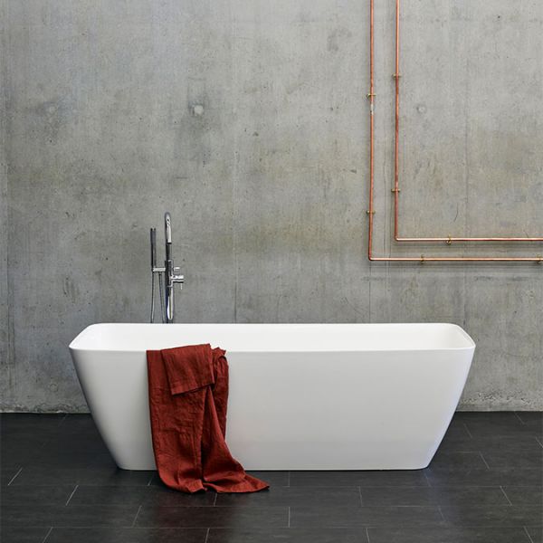 Clearwater Vicenza Grande ClearStone Double Ended Freestanding Bath 1800 x 800mm #2