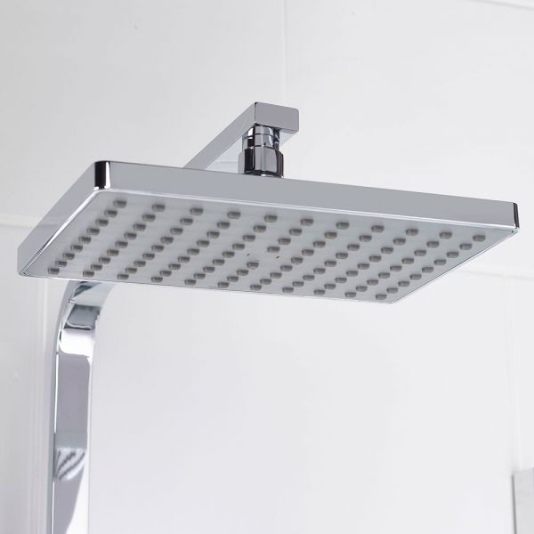 Bristan Napoli Chrome Adjustable Thermostatic Rigid Riser Diverter Bar Shower Kit #5