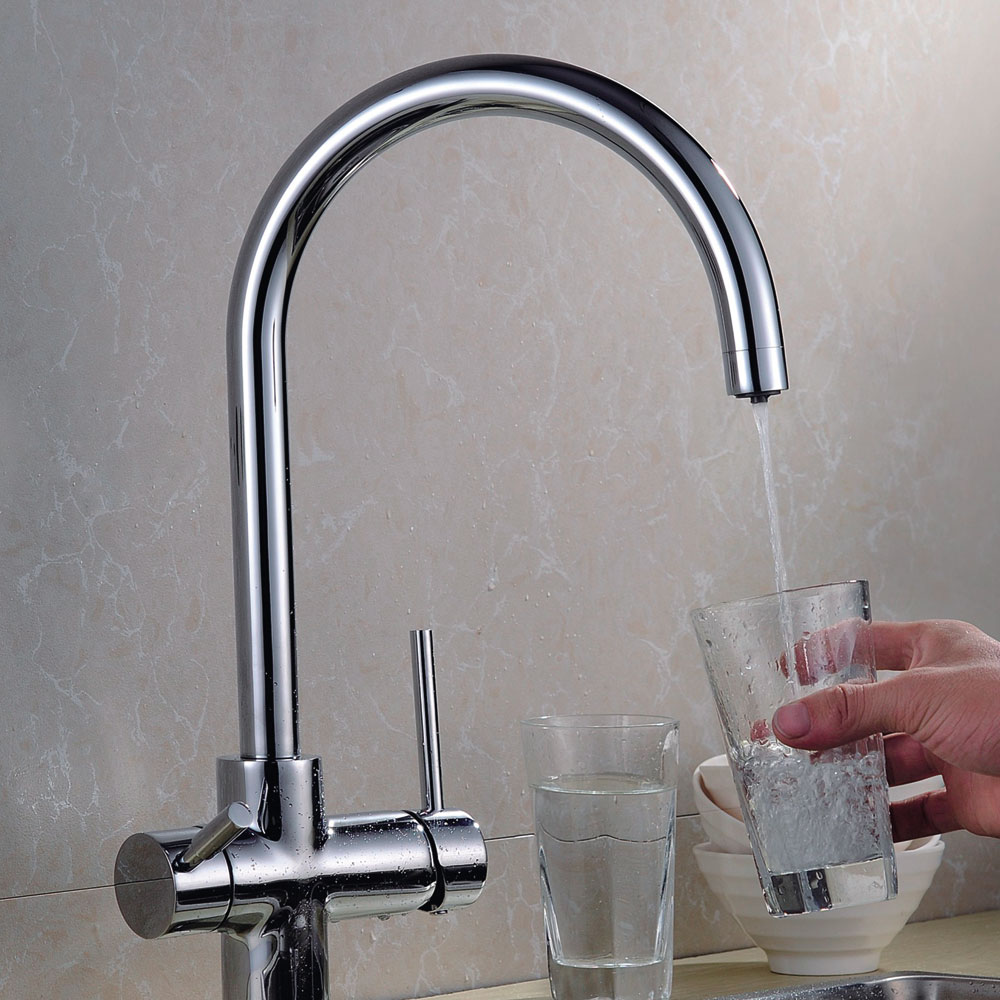 Clearwater Neso Chrome Filtered Water Monobloc Kitchen Sink Mixer Tap