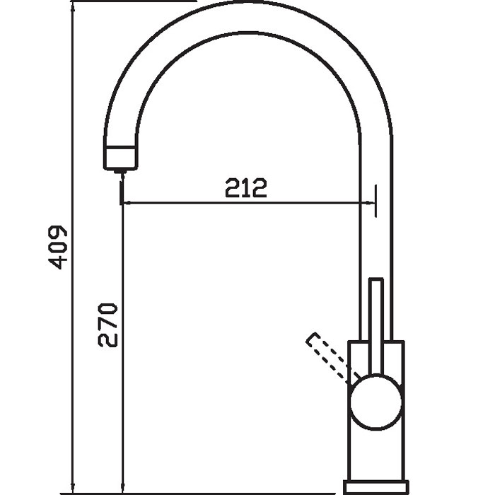 Clearwater Neso Chrome Filtered Water Monobloc Kitchen Sink Mixer Tap