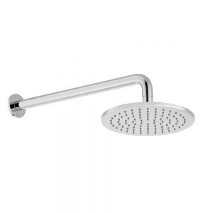 Vado Nebula Chrome 200mm Round Shower Head with Wall Mounted Arm