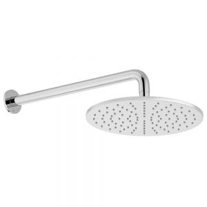 Vado Nebula Chrome 250mm Round Shower Head with Wall Mounted Arm