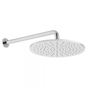 Vado Nebula Chrome 300mm Round Shower Head with Wall Mounted Arm