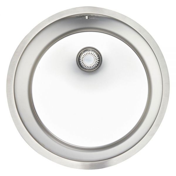 Reginox New York Round Single Bowl Stainless Steel Kitchen Sink 463 x 463mm