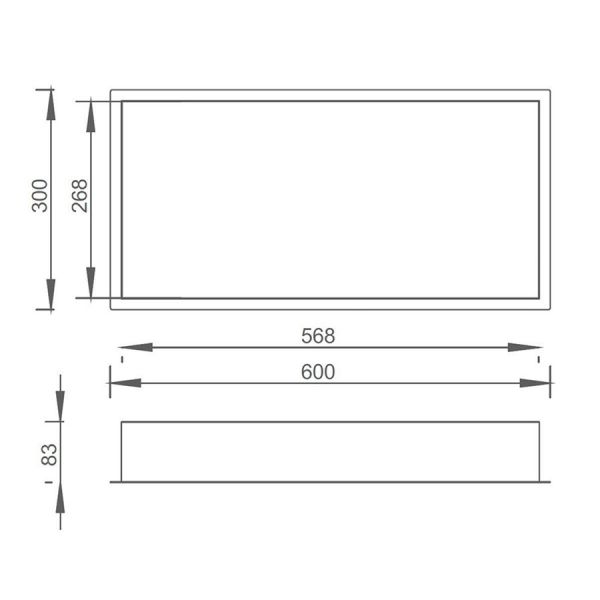 JTP Chrome Shower Niche 600 x 300mm #2