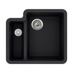 Clearwater Nova 1.5 One and a Half Bowl Undermount Slate Granite Kitchen Sink 557 x 500