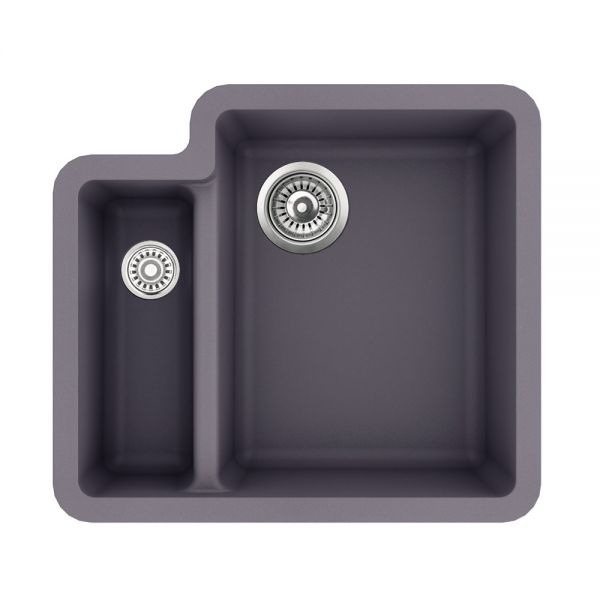 Clearwater Nova 1.5 One and a Half Bowl Undermount Steel Granite Kitchen Sink 557 x 500