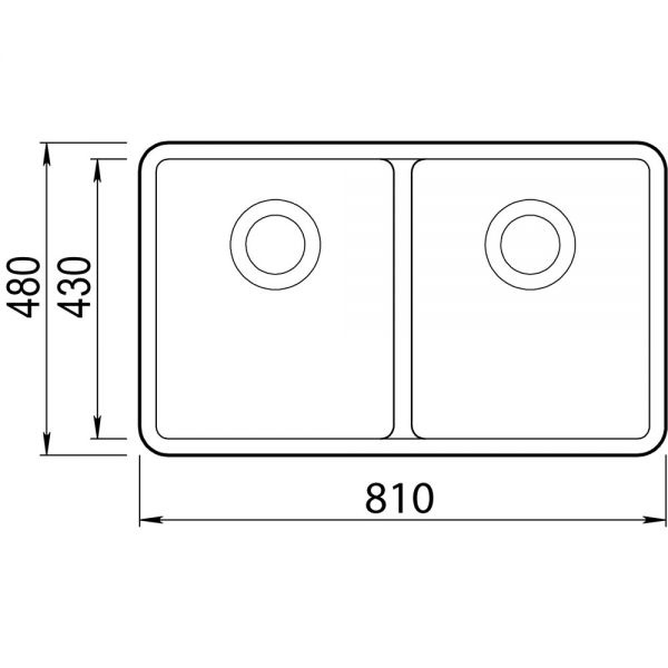Clearwater Nova 2 Two Bowl Undermount Jet Granite Kitchen Sink 810 x 480 #2