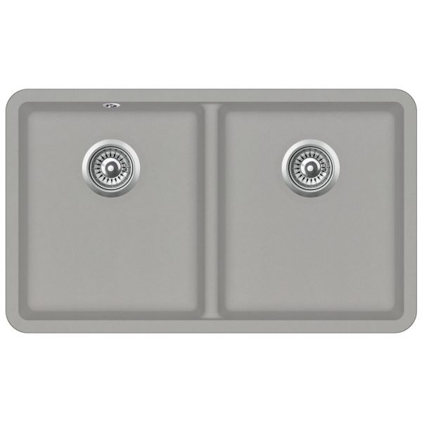 Clearwater Nova 2 Two Bowl Undermount Fossil Granite Kitchen Sink 810 x 480