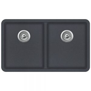 Clearwater Nova 2 Two Bowl Undermount Slate Granite Kitchen Sink 810 x 480